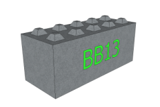 Betonový blok BB13 1500x600x600 mm